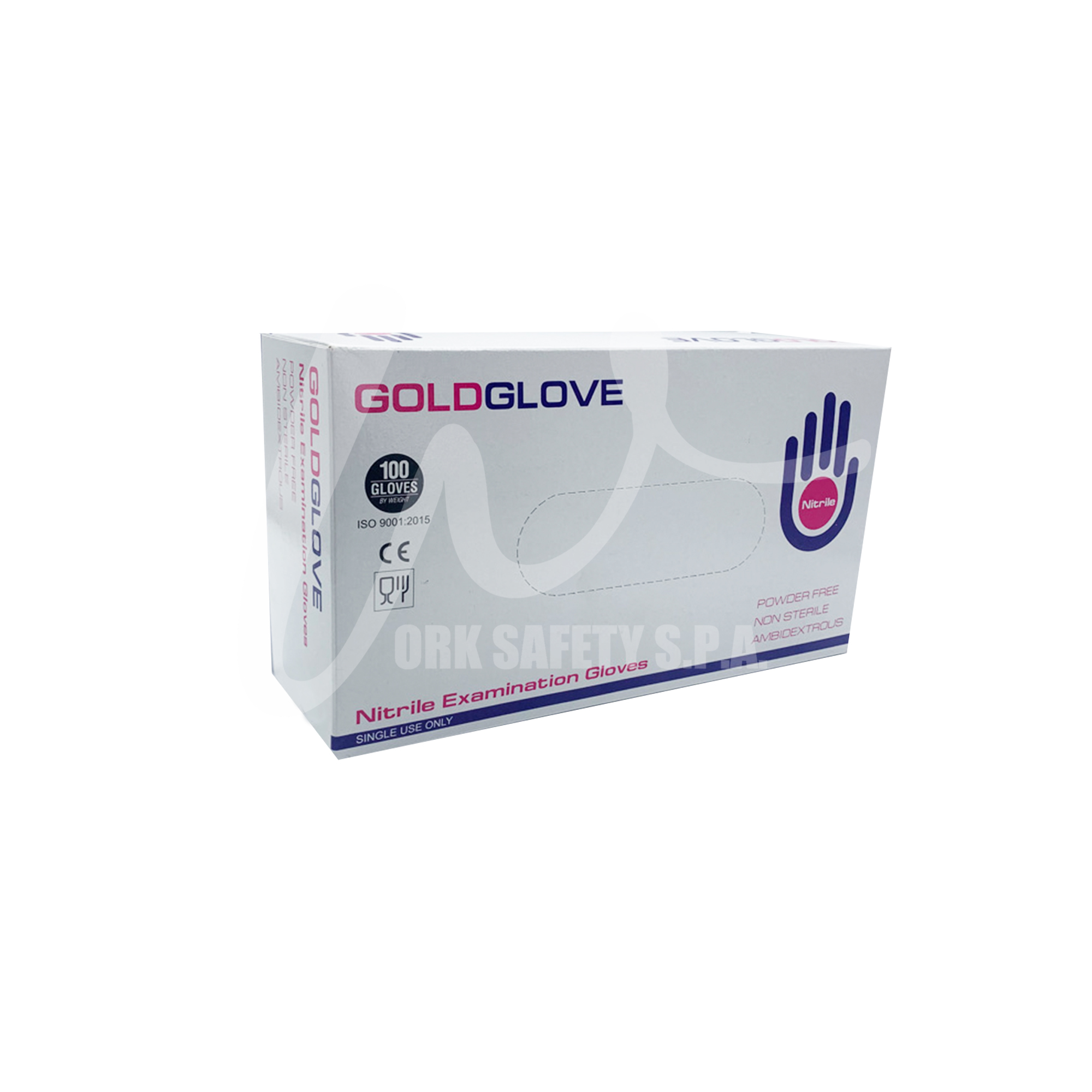 Guanti GOLD GLOVE in nitrile senza polvere